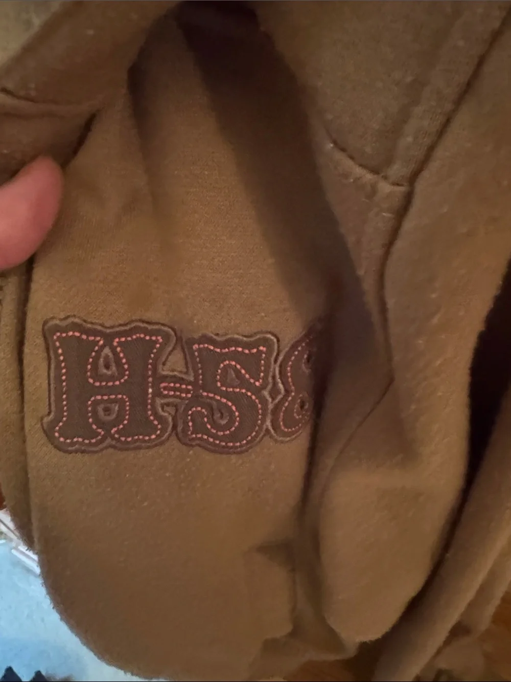 Hawke & Co Brown Hooded Zip-Up Sweatshirt with '1958' Embroidery